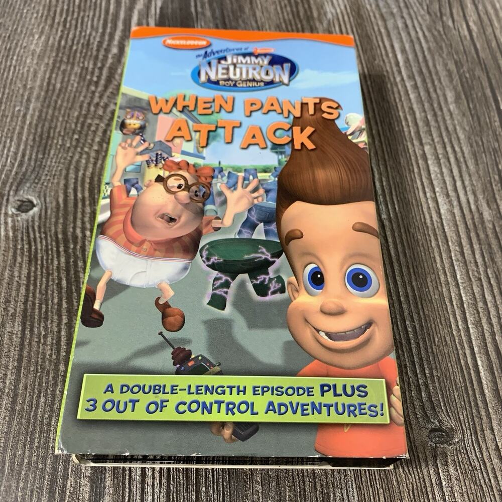 The‎ Adventures Of Jimmy Neutron When Pants Attack VHS Tape 2003 Nickelodeon